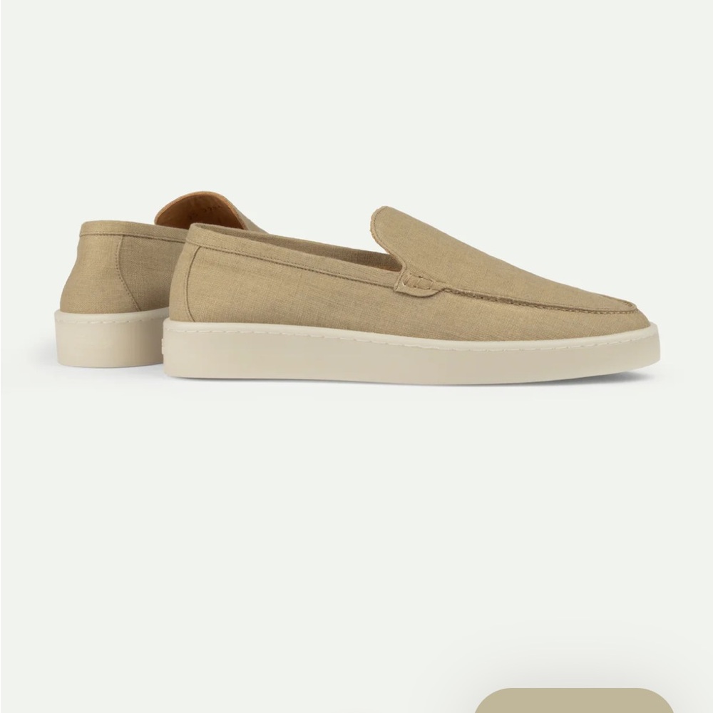Dark Taupe Linen Urban Loafer - Picture 3 of 7